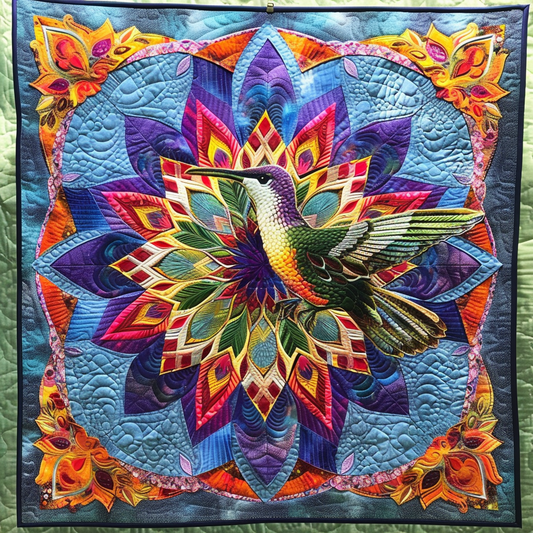 Hummingbird Mandala XR3105009CL Quilt