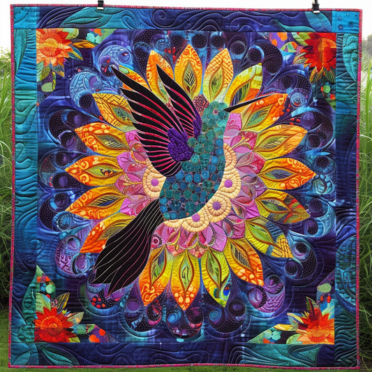 Hummingbird Mandala XR3105010CL Quilt