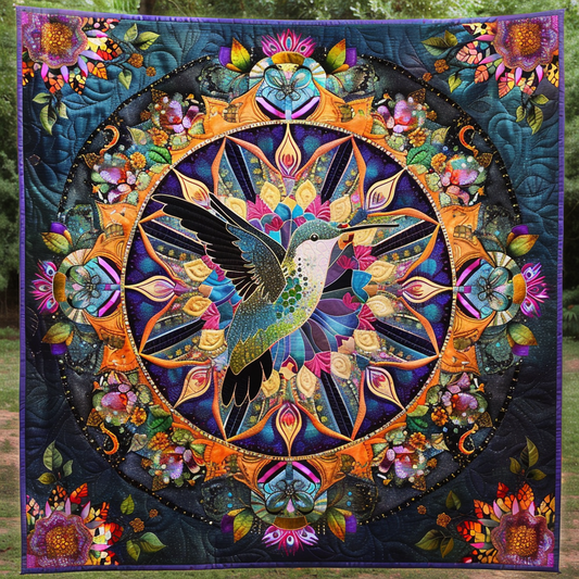 Hummingbird Mandala XR3105011CL Quilt