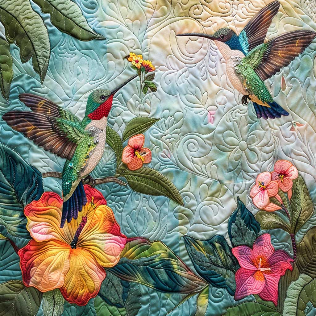 Hummingbird Lovers WJ1707010CL Quilt