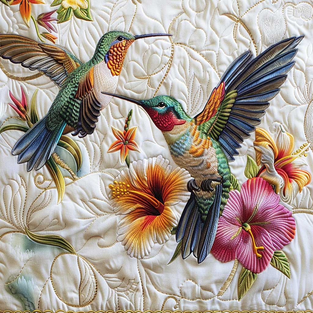 Hummingbird Lovers WJ1707012CL Quilt