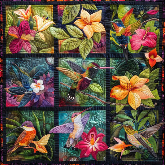 Hummingbirds Cartoon WM2707002CL Quilt