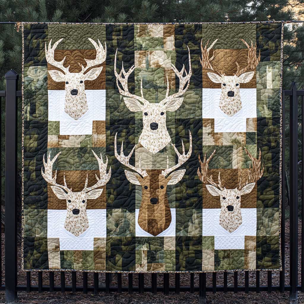 Hunting Deer XR0708005CL Quilt