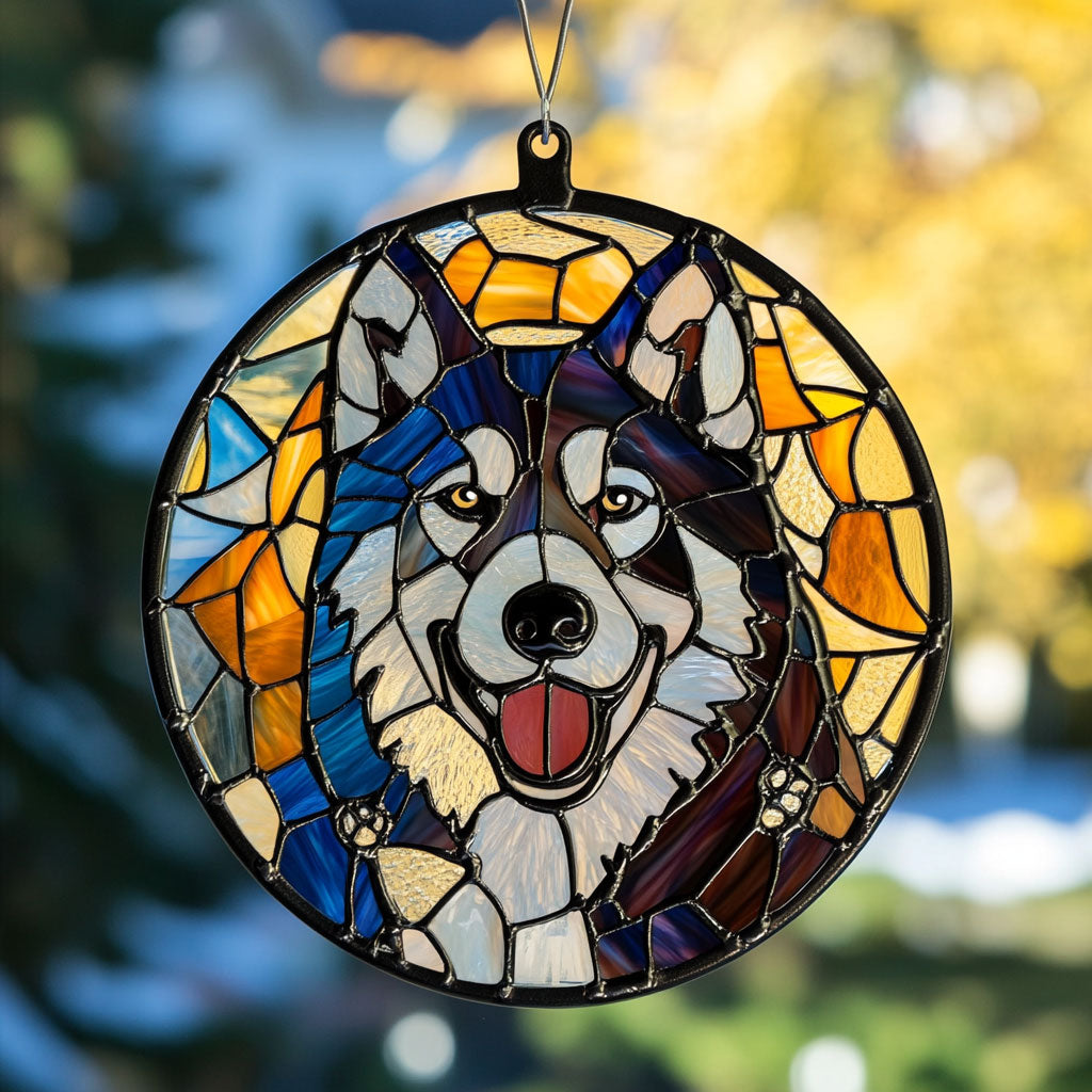 Husky WJ1010044CL Stained Glass Suncatcher