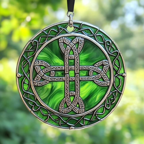 Irish Celtic Cross WU1601048CL Suncatcher