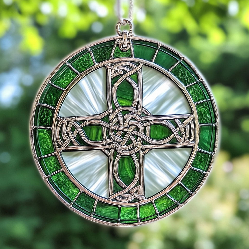 Irish Celtic Cross WU1701026CL Suncatcher