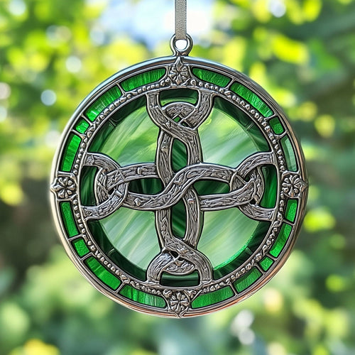 Irish Celtic Cross WU1701027CL Suncatcher