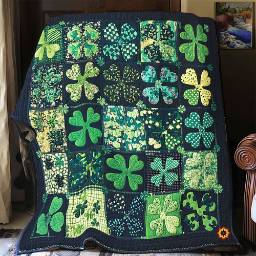 Irish Lucky Four Leaf WU1912008CL Quilt