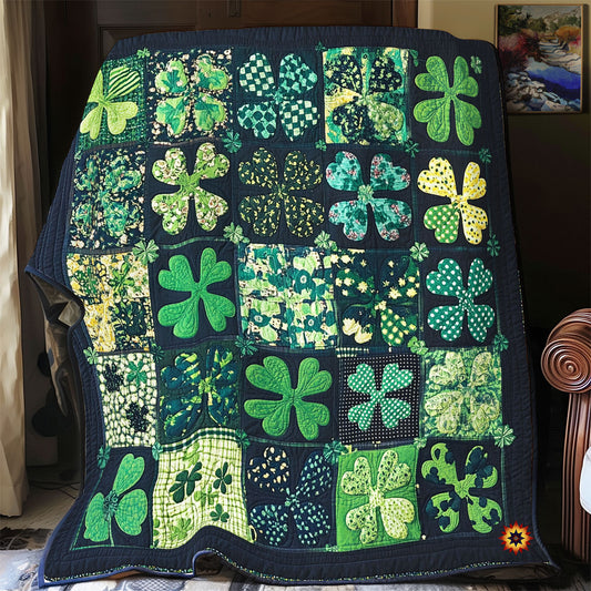 Irish Lucky Four Leaf WU1912008CL Quilt