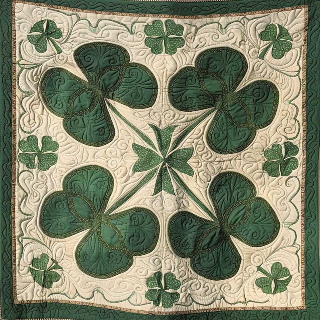 Irish Shamrock WJ2007031CL Quilt