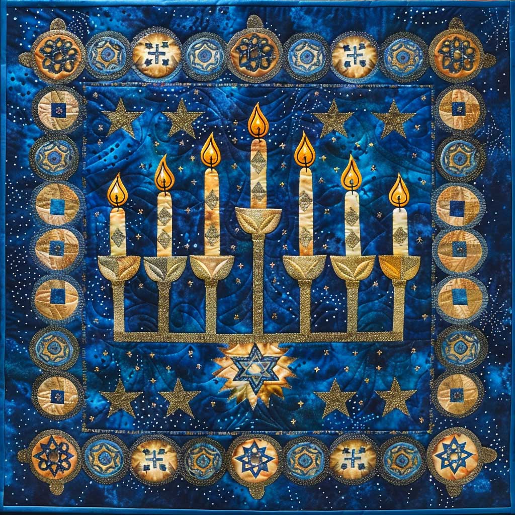 Jewish Hanukkah WJ2007034CL Quilt