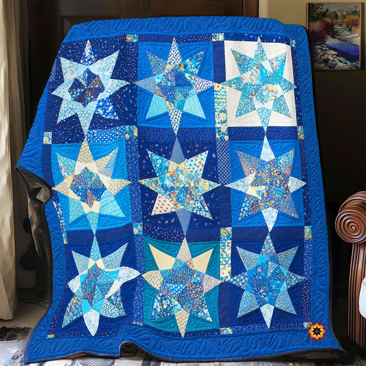 Jewish Star Of David WU2012012CL Quilt