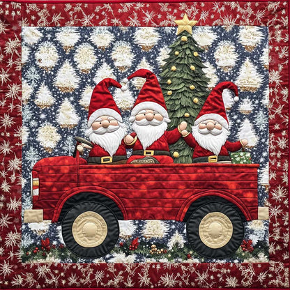 Joyful Gnomes Christmas Night XR1009019CL Quilt