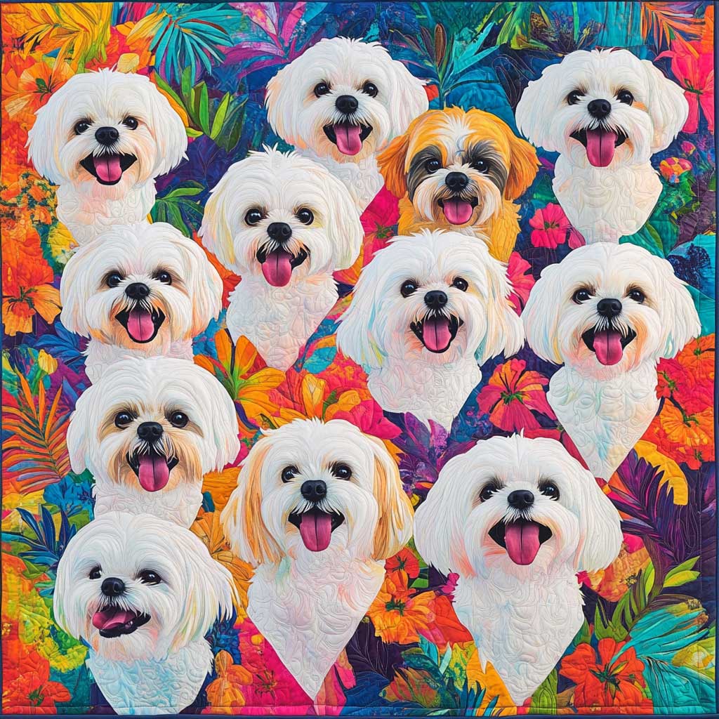 Joyful Shih Tzu XR0808009CL Quilt