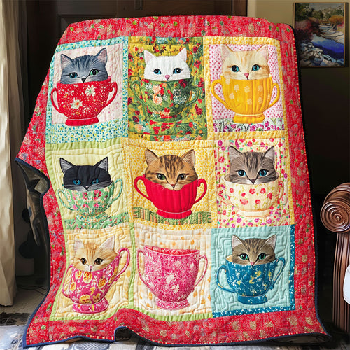 Kitty in a Cup YR2901043CL Quilt