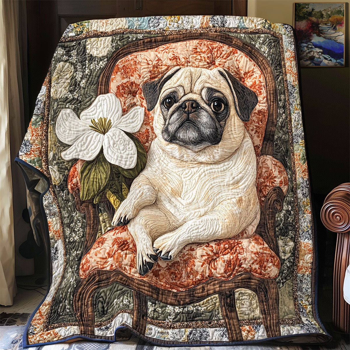 Lazy Pug WX2003013CL Quilt