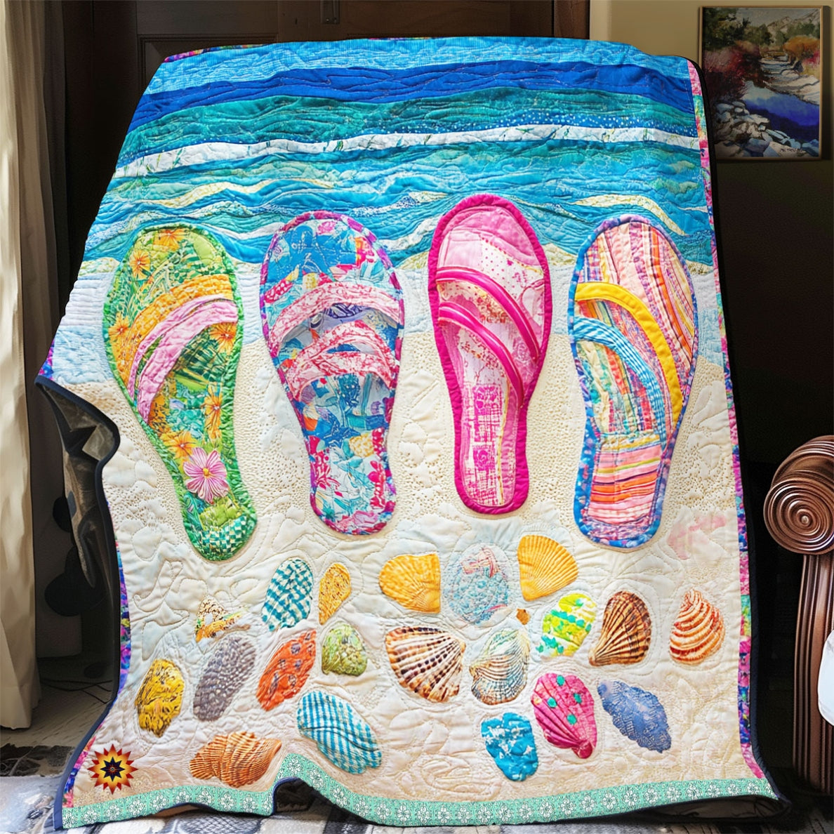 Life Is Better With Flipflop WU1712001CL Quilt