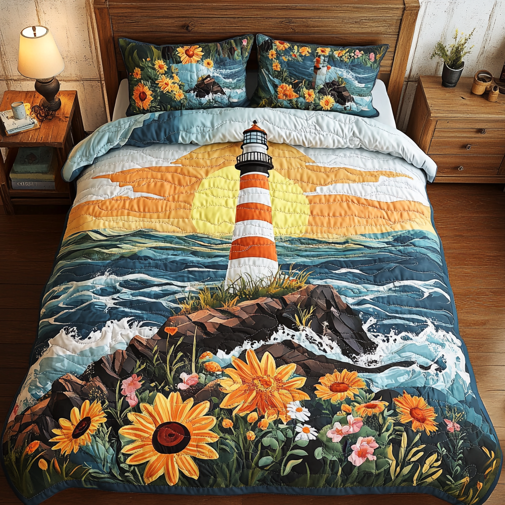 Lighthouse in Bloom YR2701026CL Duvet Cover Set