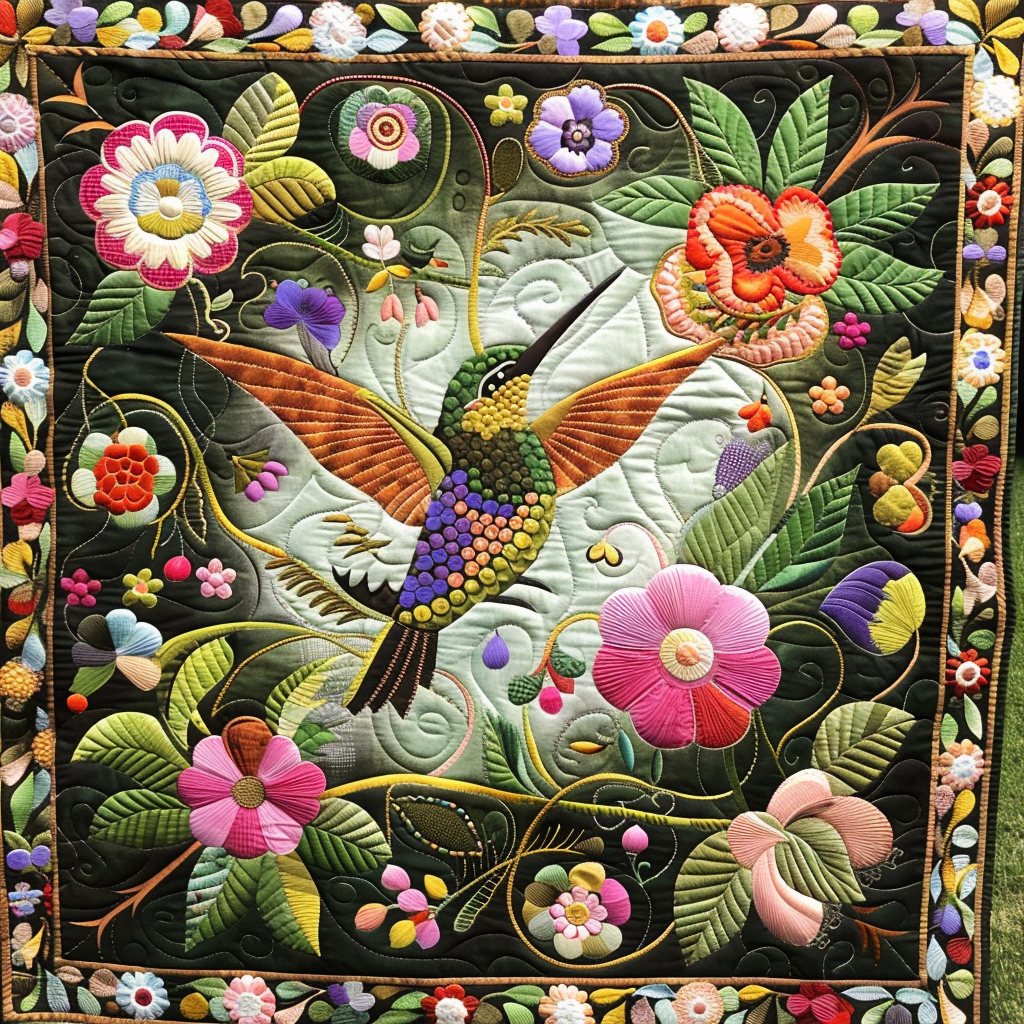 Love Hummingbird XR0306006CL Quilt