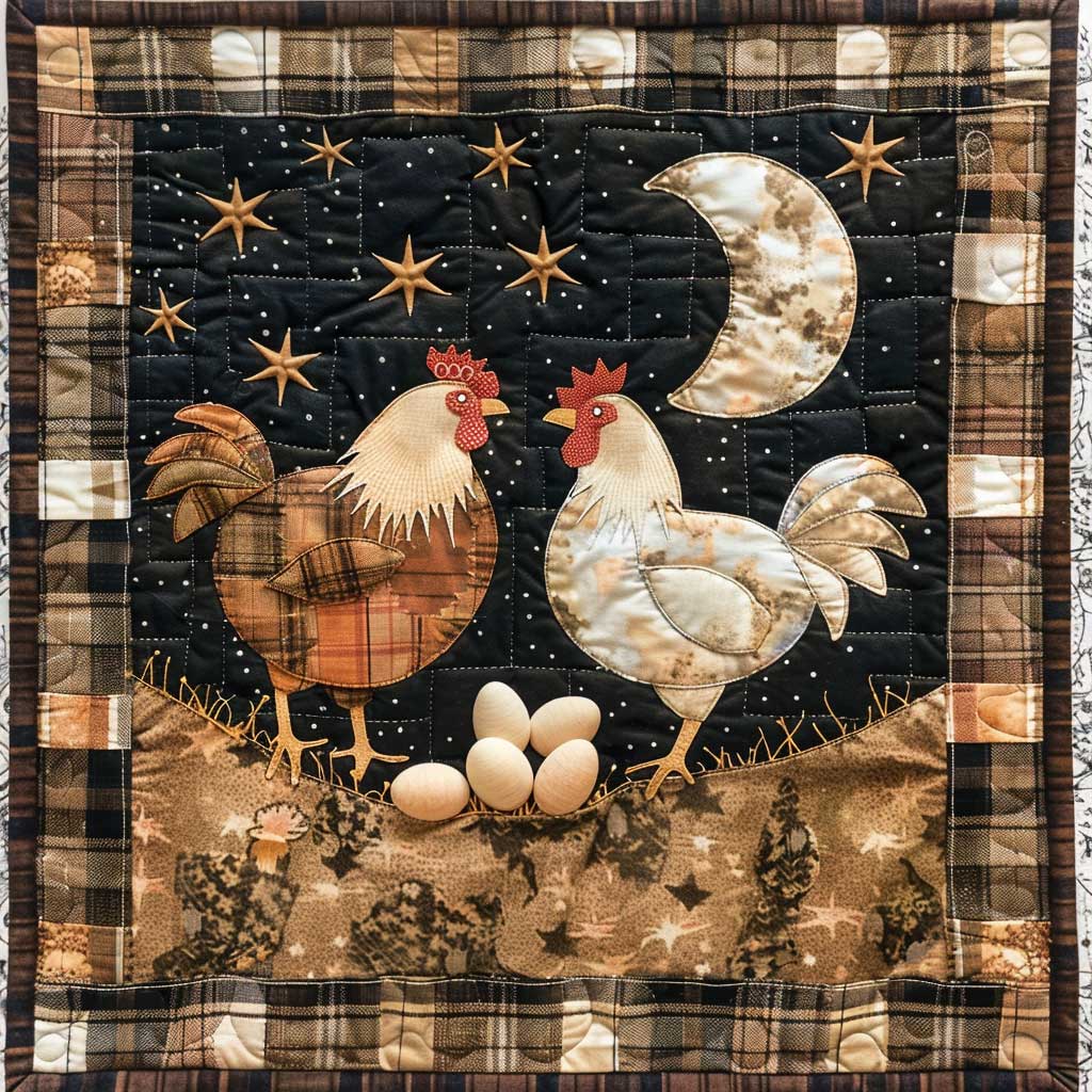 Love Moon Chickens XR1308055CL Quilt