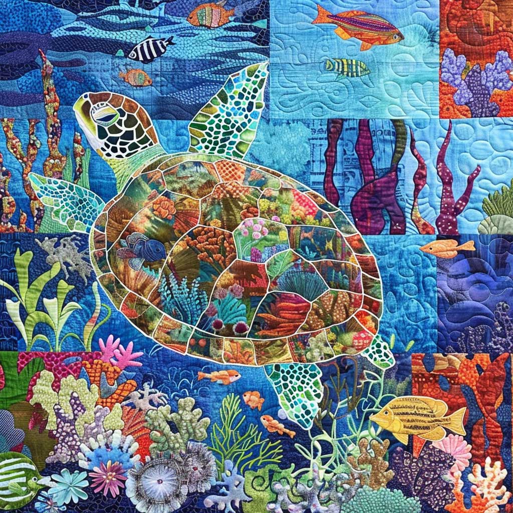 Love Sea Turtle XR0307024CL Quilt