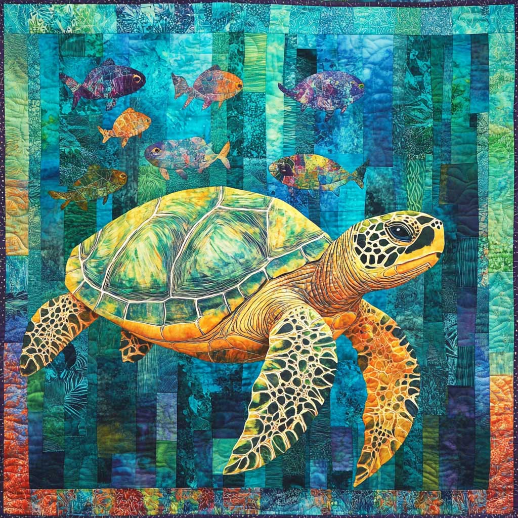 Love Sea Turtle XR0608032CL Quilt