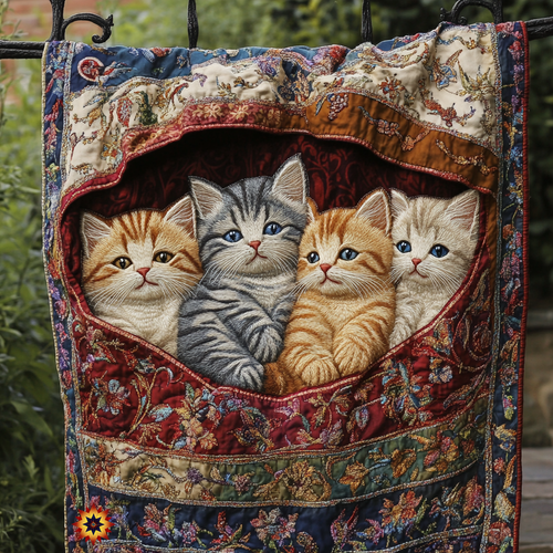 Lovely Kittens WU1112026CL Quilt