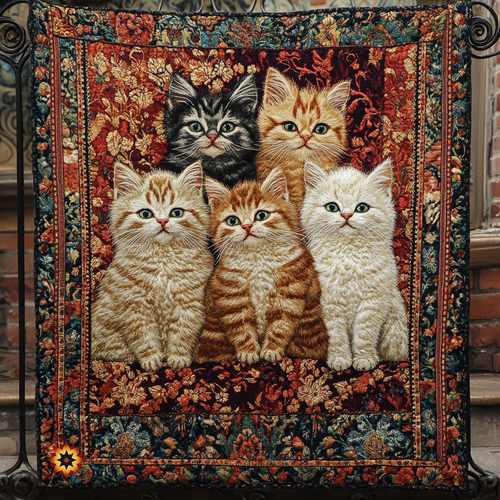 Lovely Kittens WU1112027CL Quilt