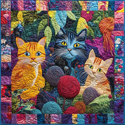 Lovely Yarn Cats XR0508016CL Quilt