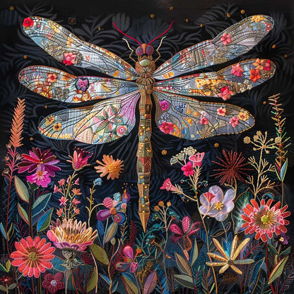 Magic Dragonfly Night XR3107033CL Quilt