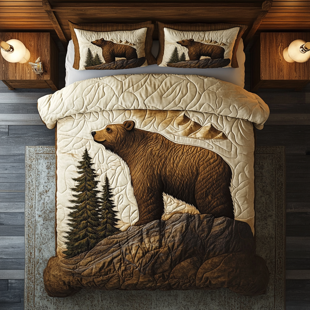 Majestic Bear Mountain YR2301030CL Duvet Cover Set