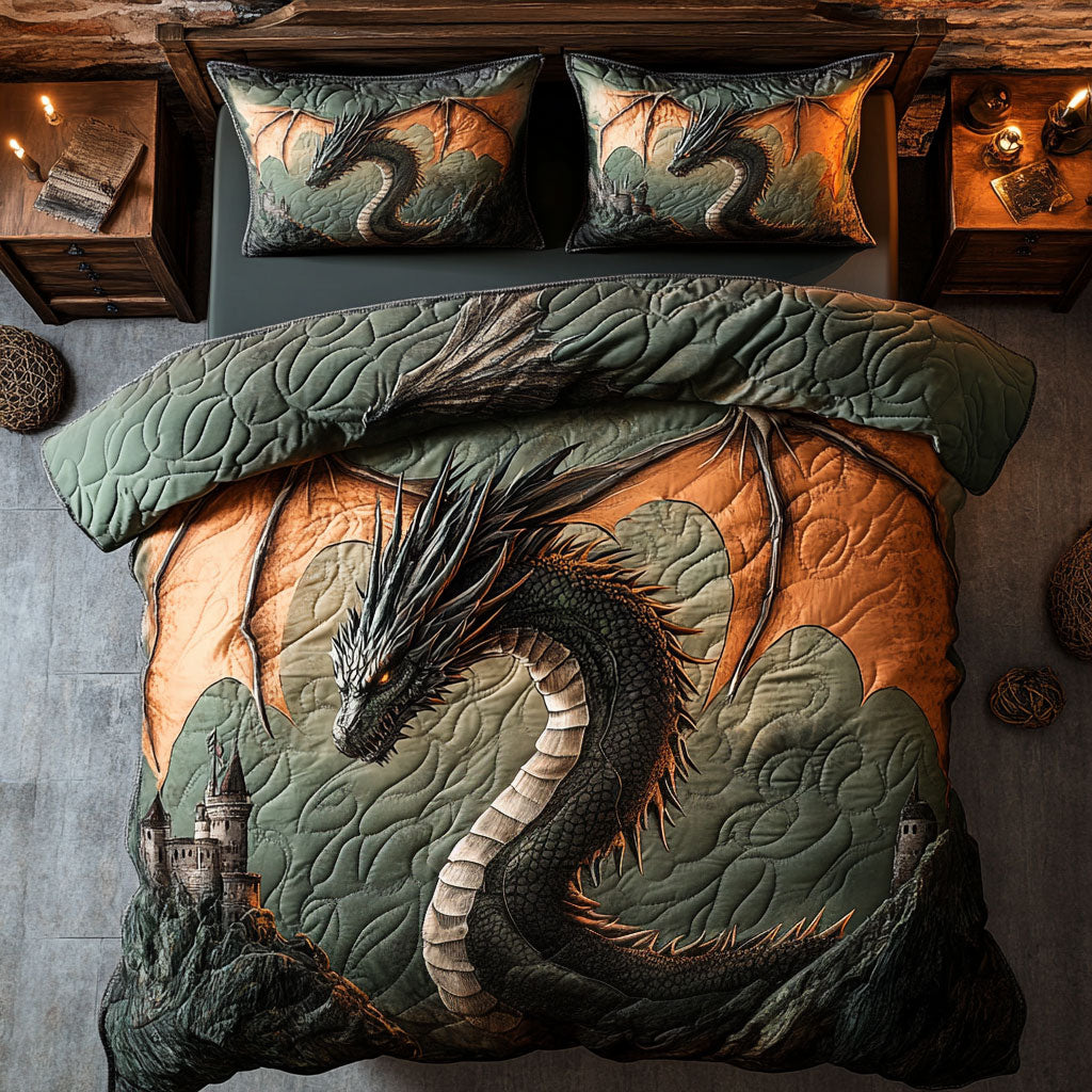 Majestic Dragon WU2002022CL Duvet Cover Set