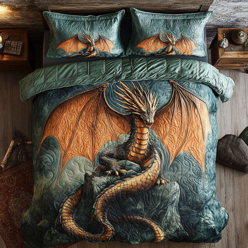 Majestic Dragon WU2002023CL Duvet Cover Set