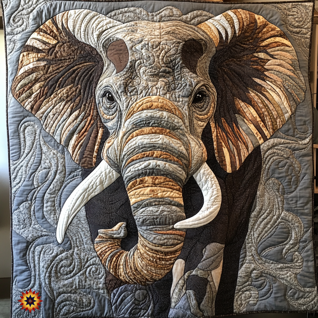 Majestic Elephant WU1212027CL Quilt