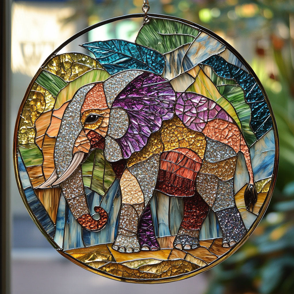 Majestic Elephant WU1701011CL Suncatcher