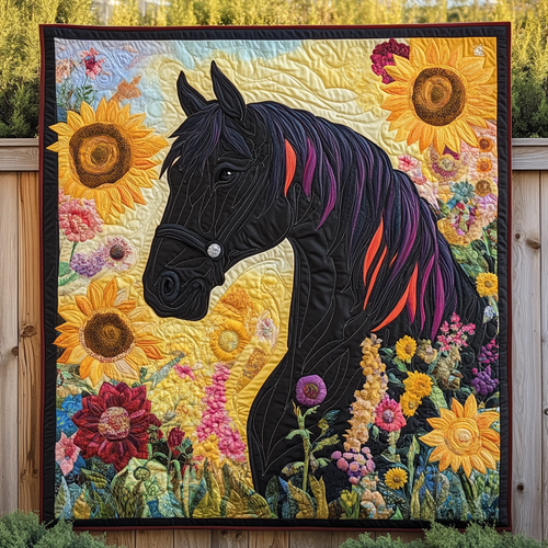 Majestic Midnight Mare YR03010054CL Quilt