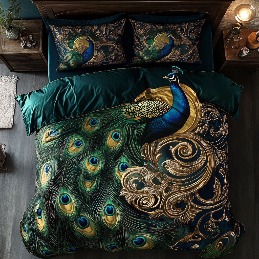 Majestic Peacock WU1202023CL Duvet Cover Set