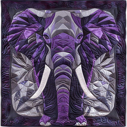 Majestic Purple Elephant XR1008040CL Quilt