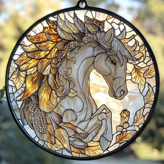 Majestic White Horse WU1601040CL Suncatcher