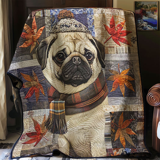 Maple Leaf And Pug WN2907019CL Quilt