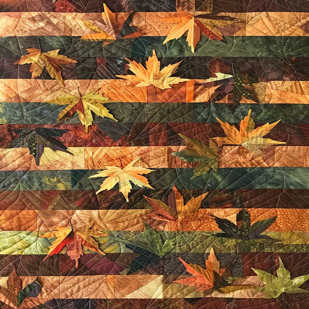 Maple Leaves WJ1007013CL Quilt