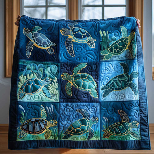 Marine Sea Turtles XR0808056CL Quilt