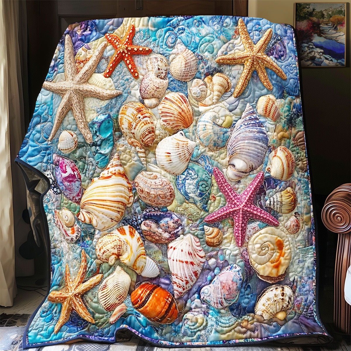 Marine Seashell WX0403082CL Quilt