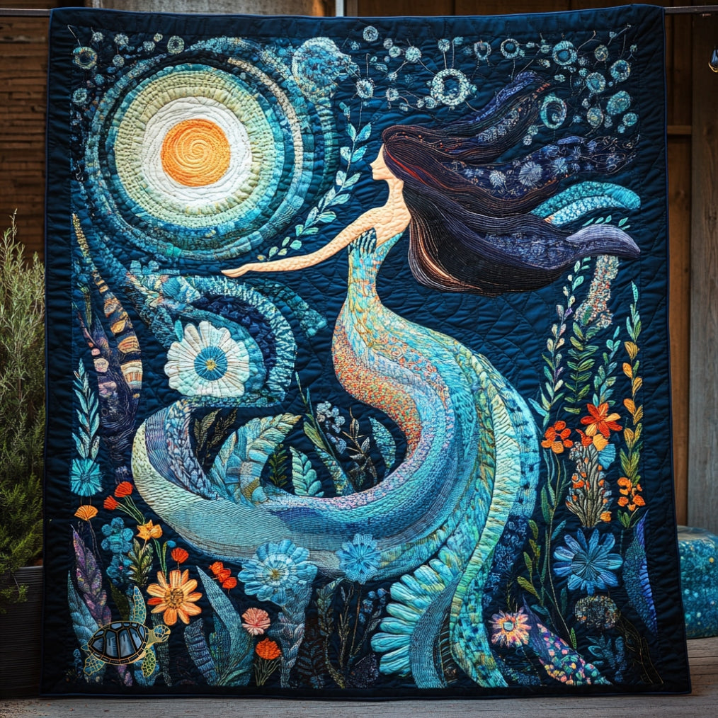 Mermaid Dreamy Night WU1712012CL Quilt