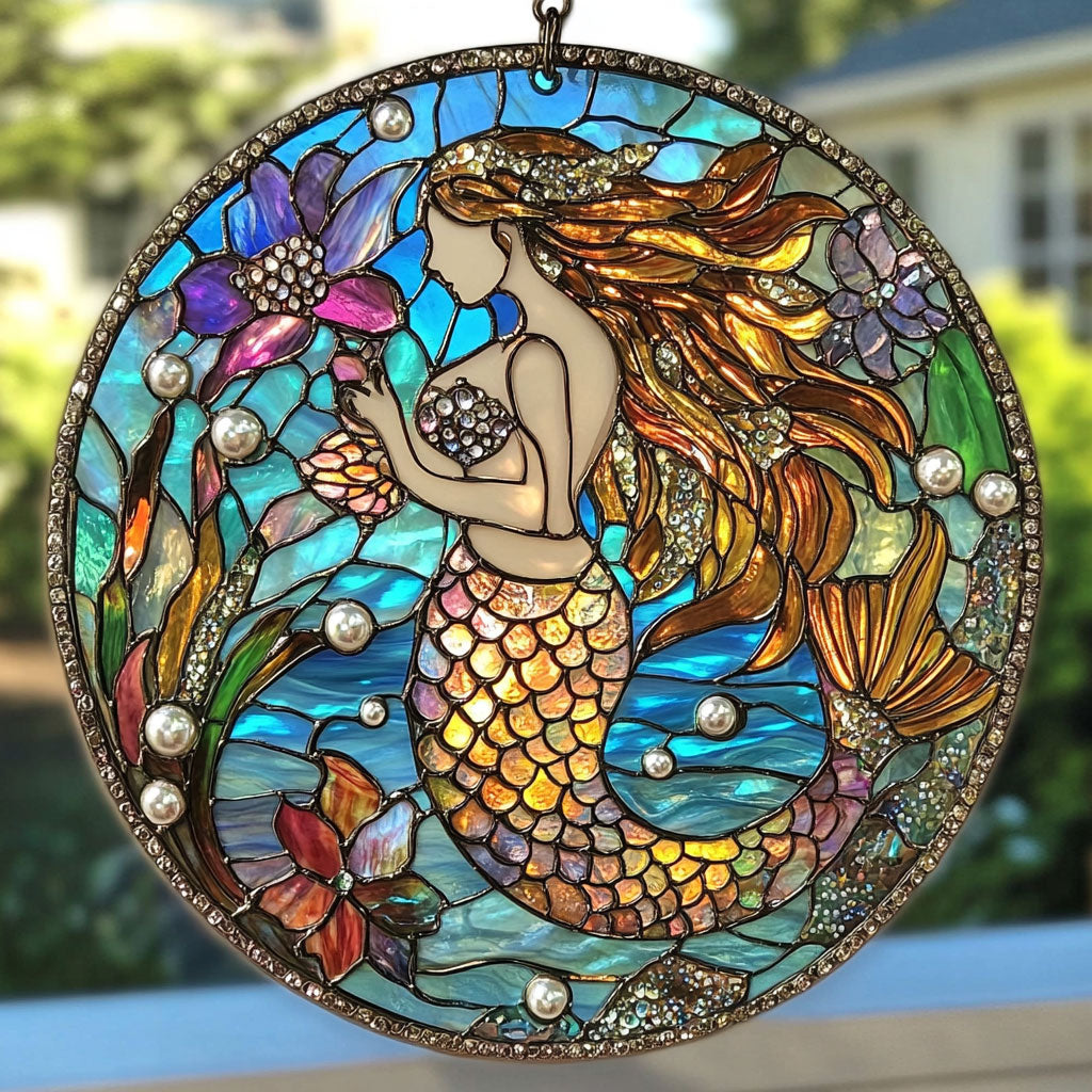 Mermaid WU1701019CL Suncatcher