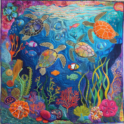 Merry Marine Turtles XR2808014CL Quilt