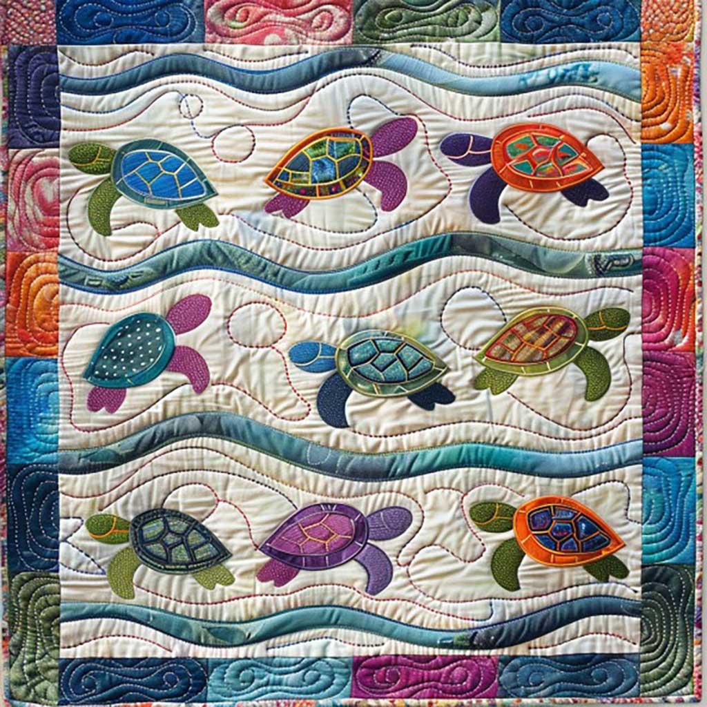 Mini Turtles WM2507001CL Quilt