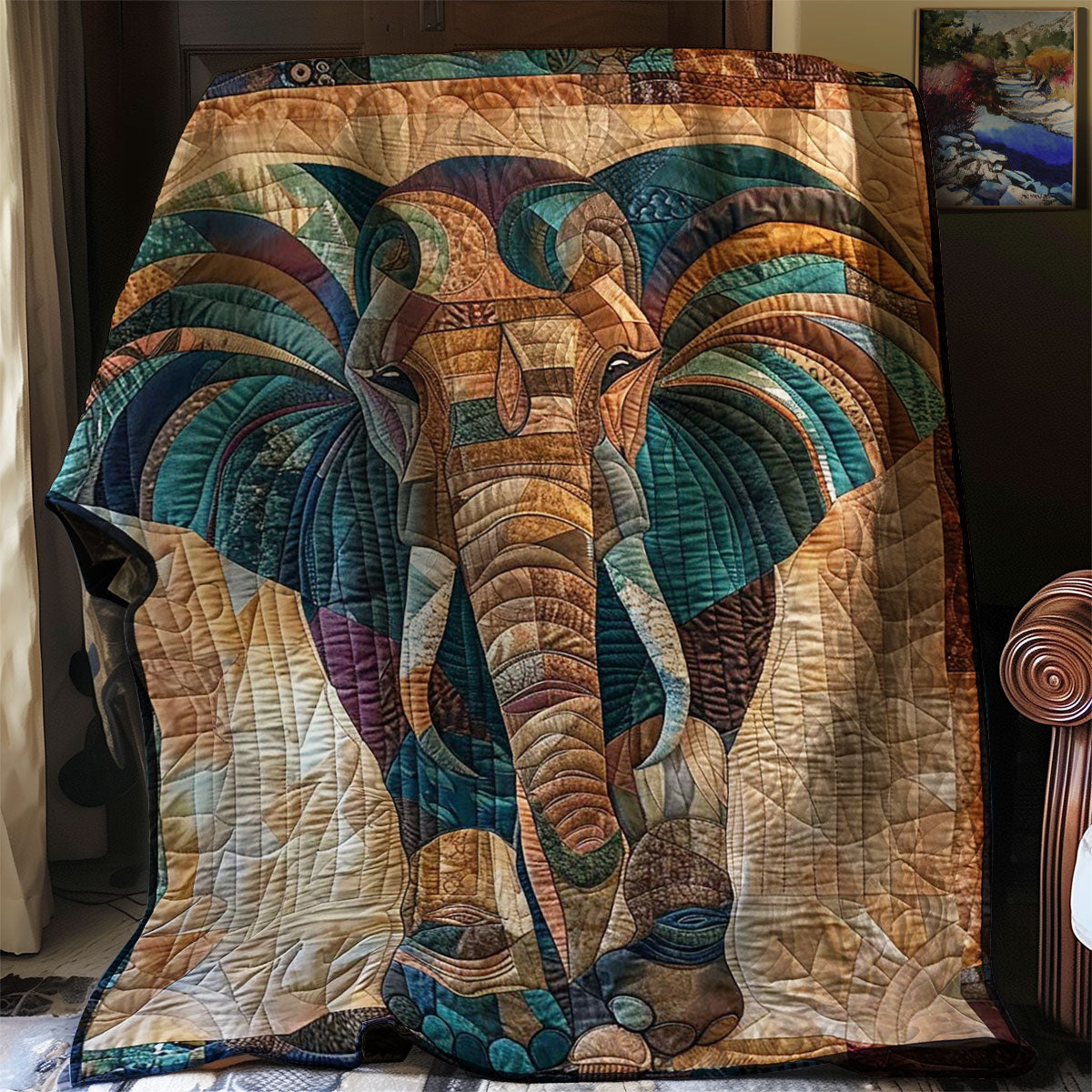 African Elephant WJ1507002CL Quilt