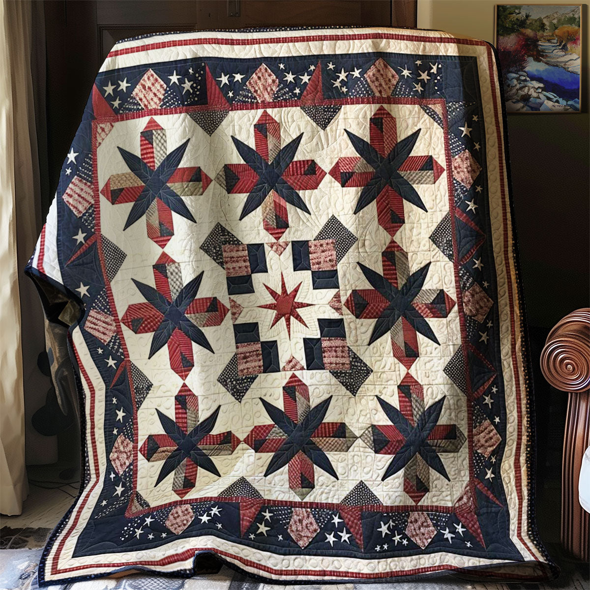 Native American Star WJ0807002CL Quilt