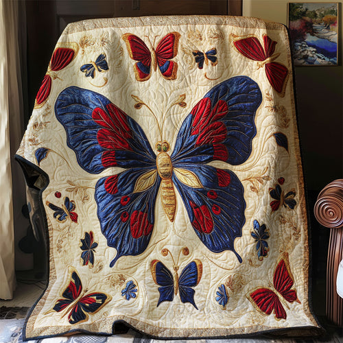 Antique Embroidered Butterfly WJ1402001CL Quilt